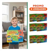Pack6 Camino de Colores con Carro Juguete para Niños Alegre y Creativo